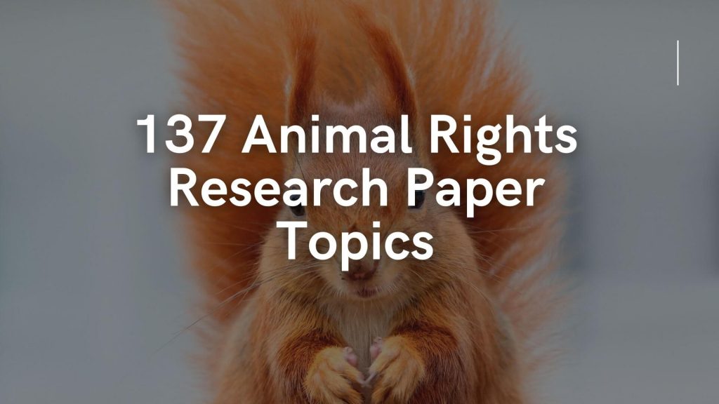 research topics on animal rights