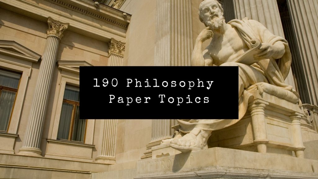 topics for a philosophy essay
