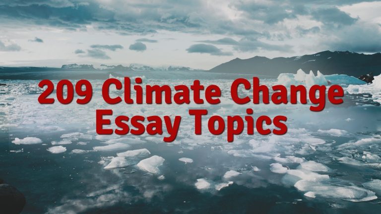 essay topics on climate change