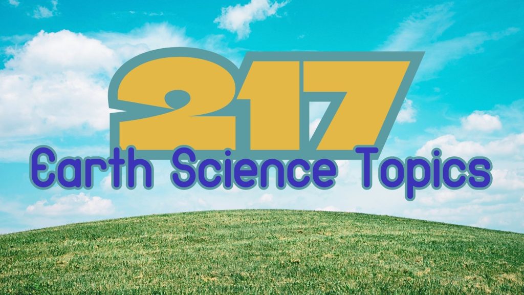 earth science topics for essay